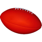 balon americano rojo, imagen de referencia