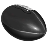 balon americano negro, imagen de referencia