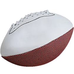 balon americano blanco y rosa