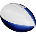 balon americano blanco y azul