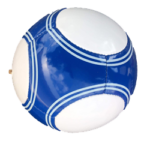 balon soccer blanco y azul, imagen de referencia